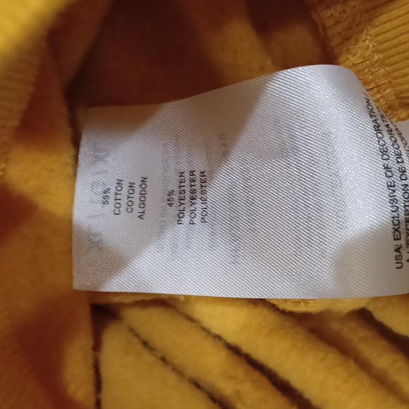 Hurley XL Royal Gold Dropout Ivy League Fleece lined crew neck pullover sweatshi - Picture 7 of 8